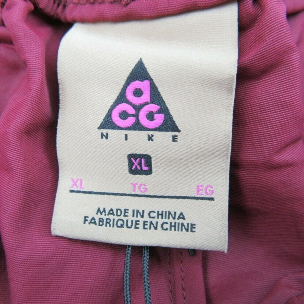 Nike ACG Woven Shorts Maroon Belted Size XL - Picture 7 of 9
